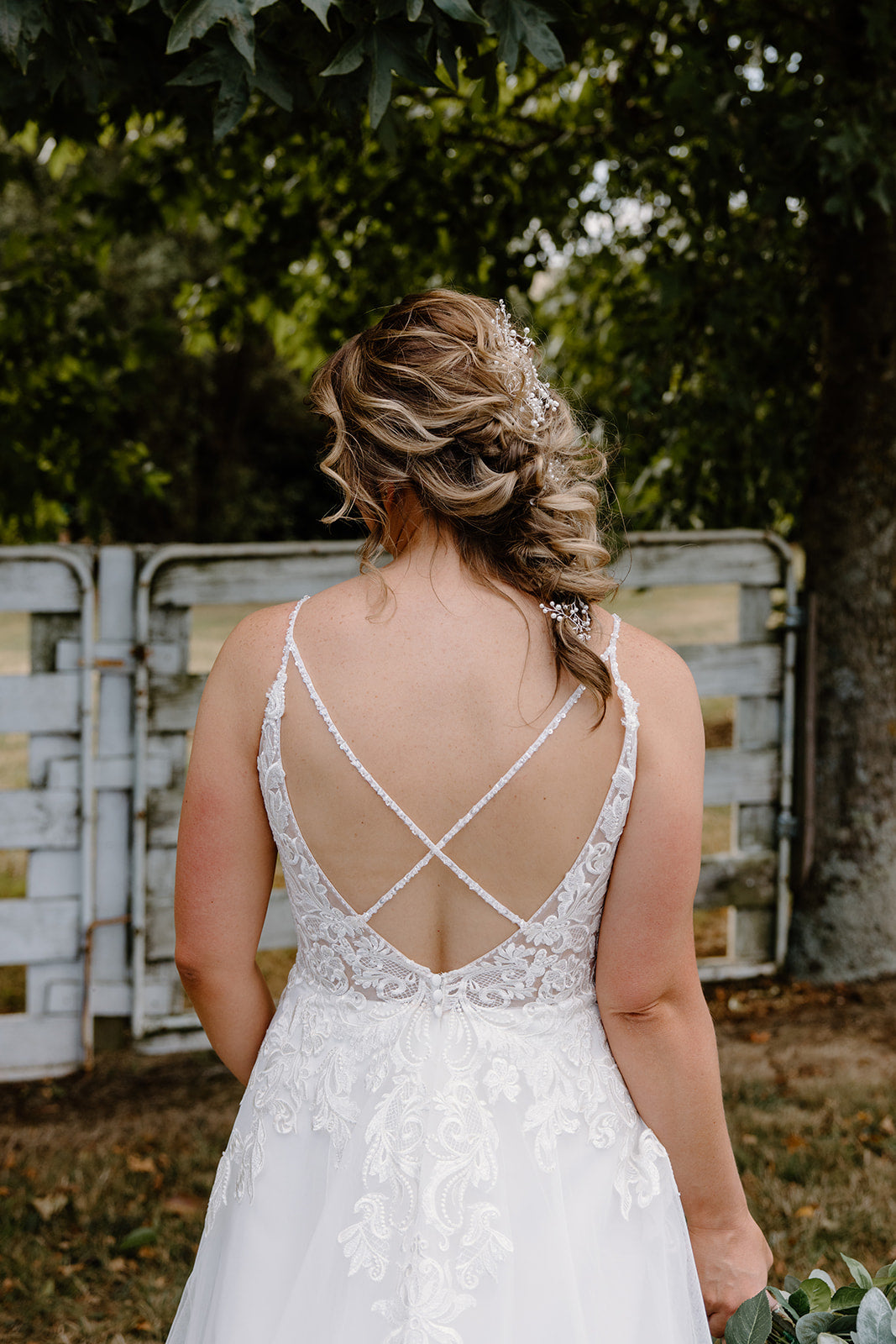 Natural Makeup and pulled braid