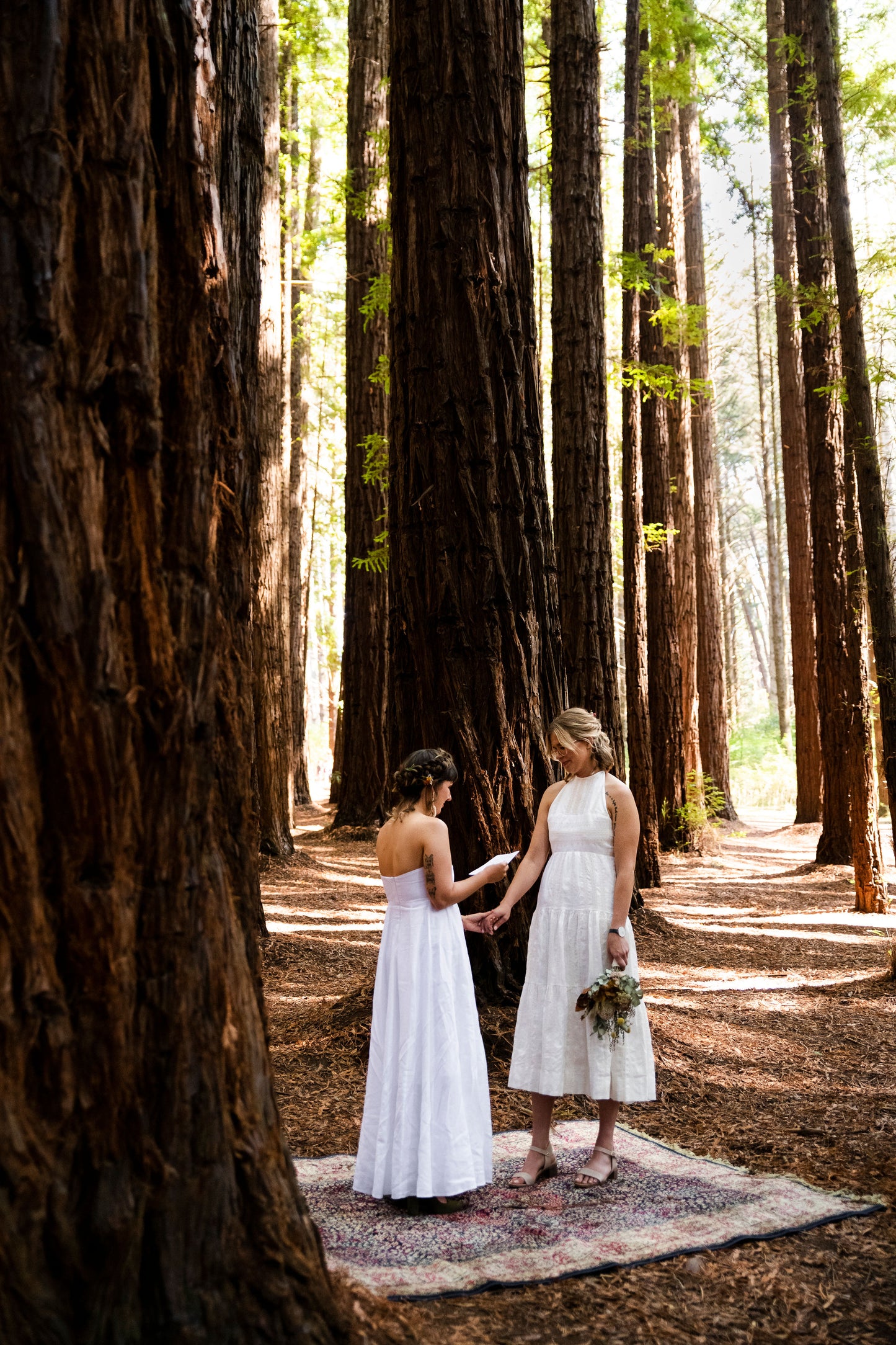 2 brides soft curls and braid