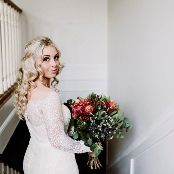 Soft glam Bridal Hair and Makeup