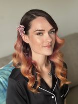 Soft glam Makeup and soft curls