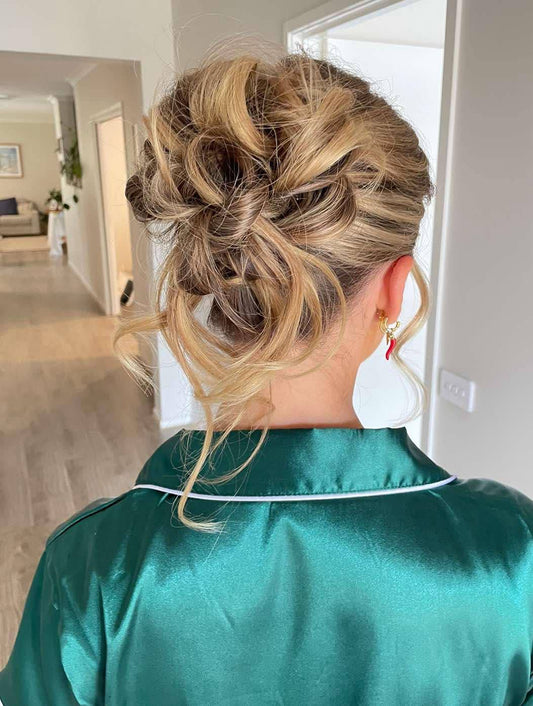 Curled twisted roll - Hair by Megan