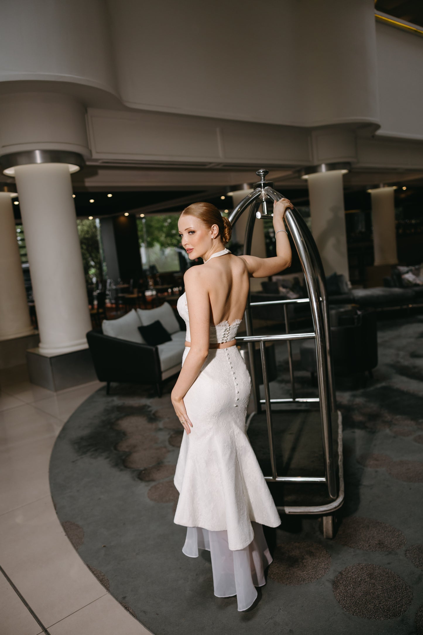 Stunning sleek bun and soft glam