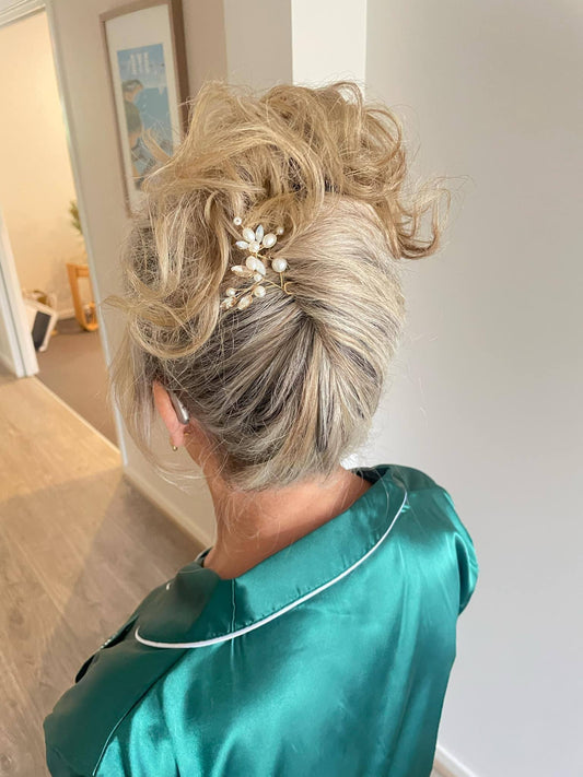 Curled twisted roll - Hair by Megan