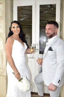 Gorgeous newly-weds