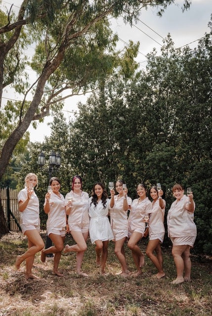 Glowing Bridal Party- hair by Tara