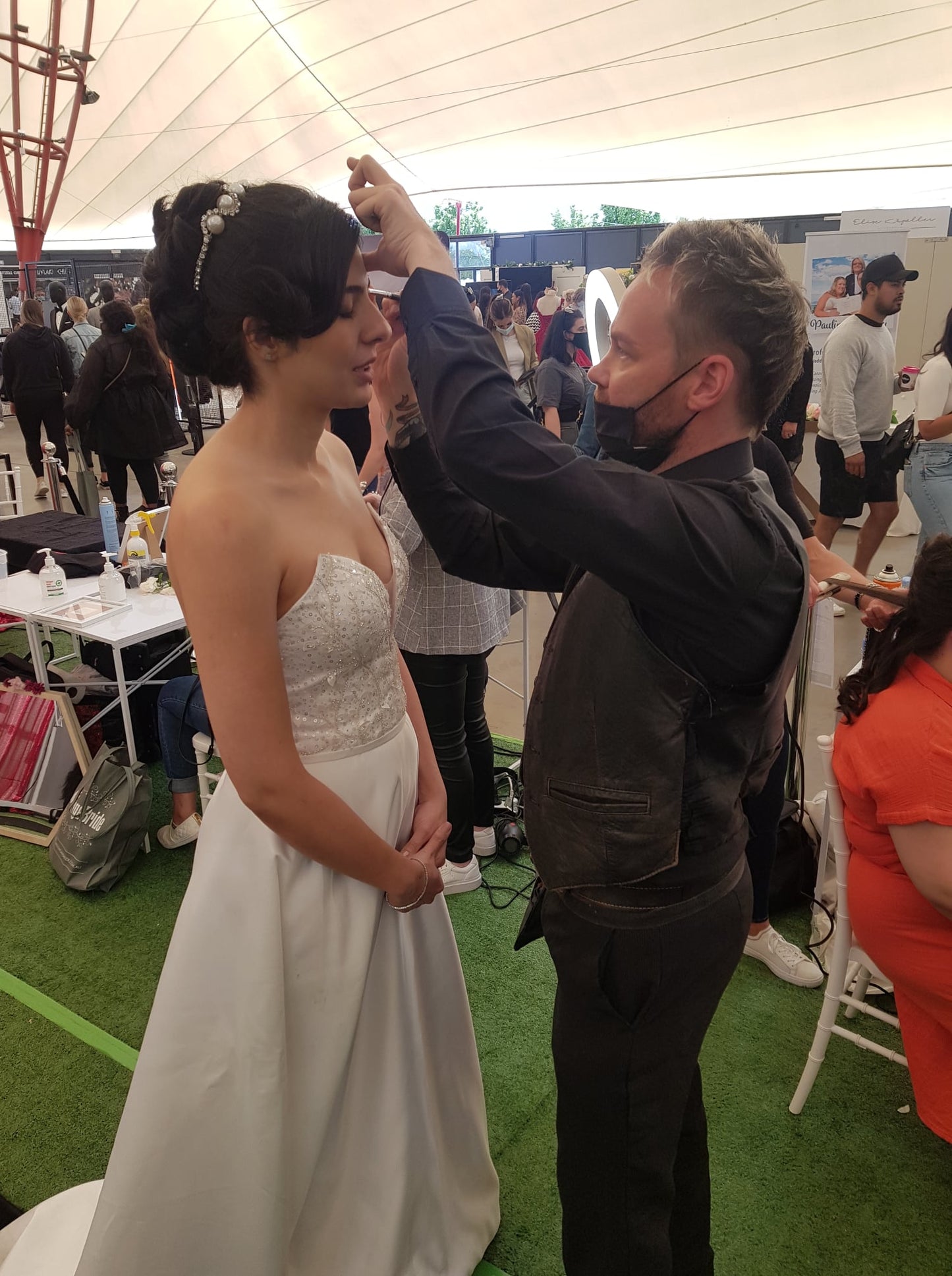 Behind the scenes with Shane soft Glam Makeup