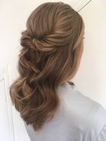 Soft Half up curls