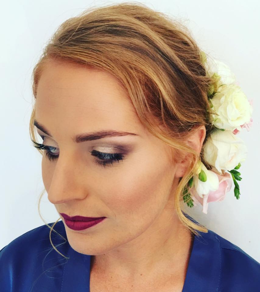 Warm glam Makeup