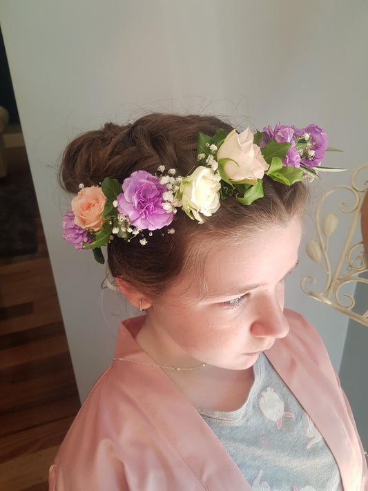 Flower girl with crown