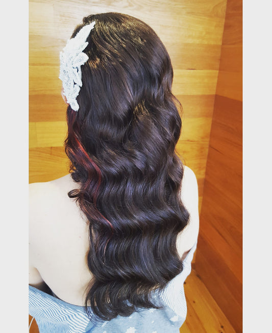 Long vintage waves