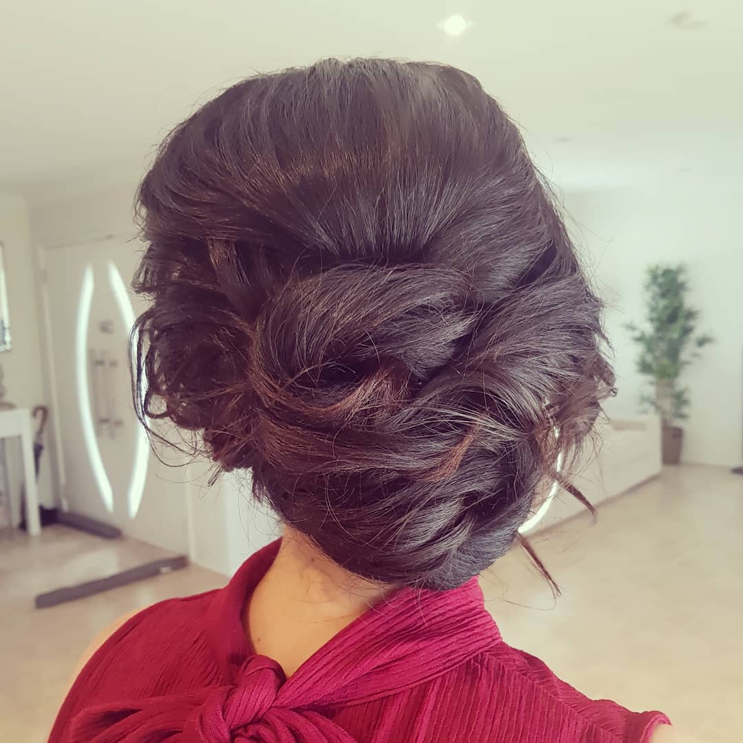 Soft twisted bun