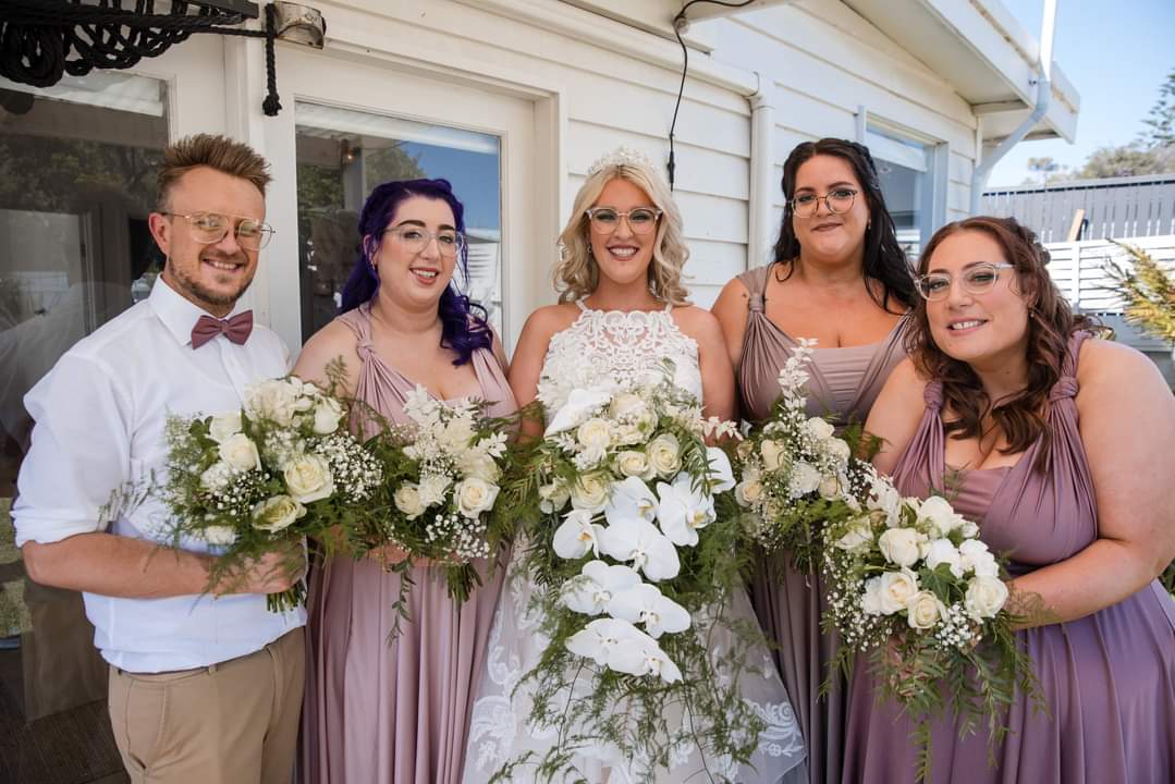 Bridal Party Soft curls with Glam Makeup