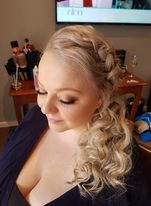 Soft side braid and bridal Makeup